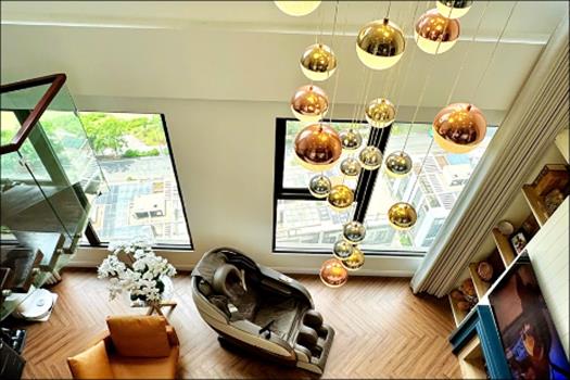 Stunning duplex 3 bedroom apartment for rent in Sky Oasis, Ecopark