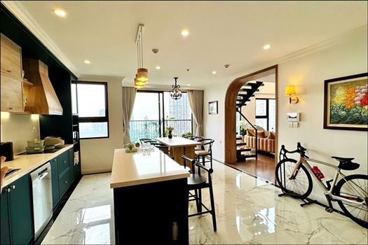 Stunning duplex 3 bedroom apartment for rent in Sky Oasis, Ecopark