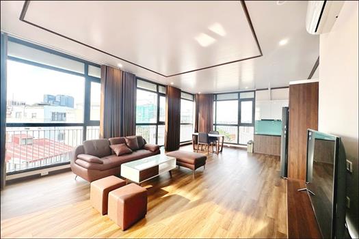 Top floor and lake view 1 bedroom apartment for rent in Tay Ho