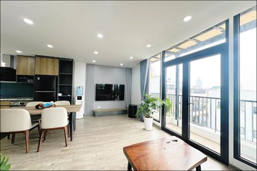 Beautiful top floor 1 bedroom apartment in Vu Mien, Tay Ho