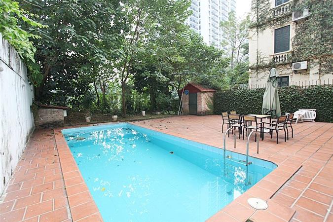 swimming pool 5 bedroom house in to ngoc van big courtyard 007 24302